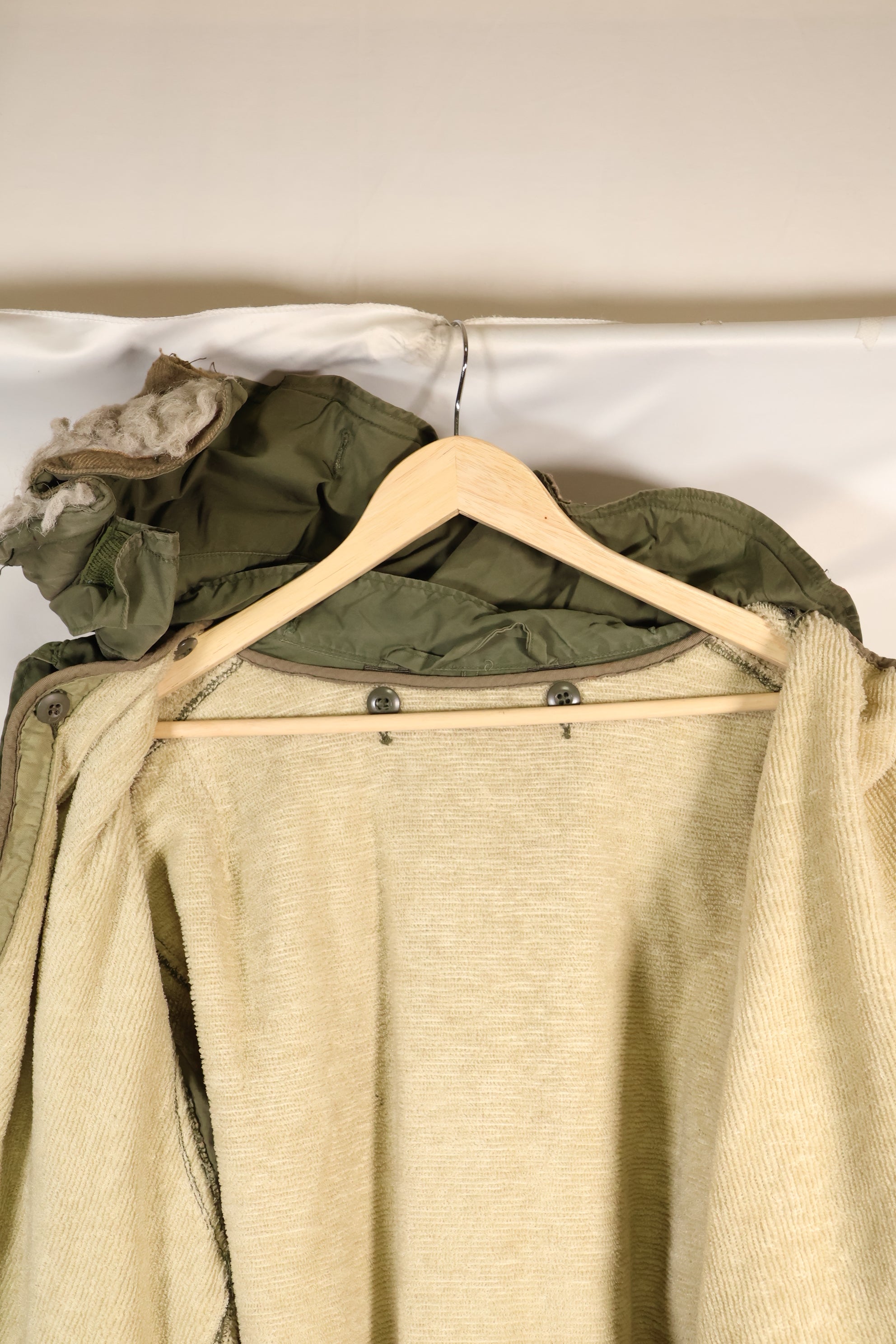 Year Mix 1972 Contract Shell S-R M65 Field Parka Set M51 with Liner Used E