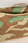 WWII German Luftwaffe splinter camouflage messenger bag made by Signal Depot, USA, using 1940s parts