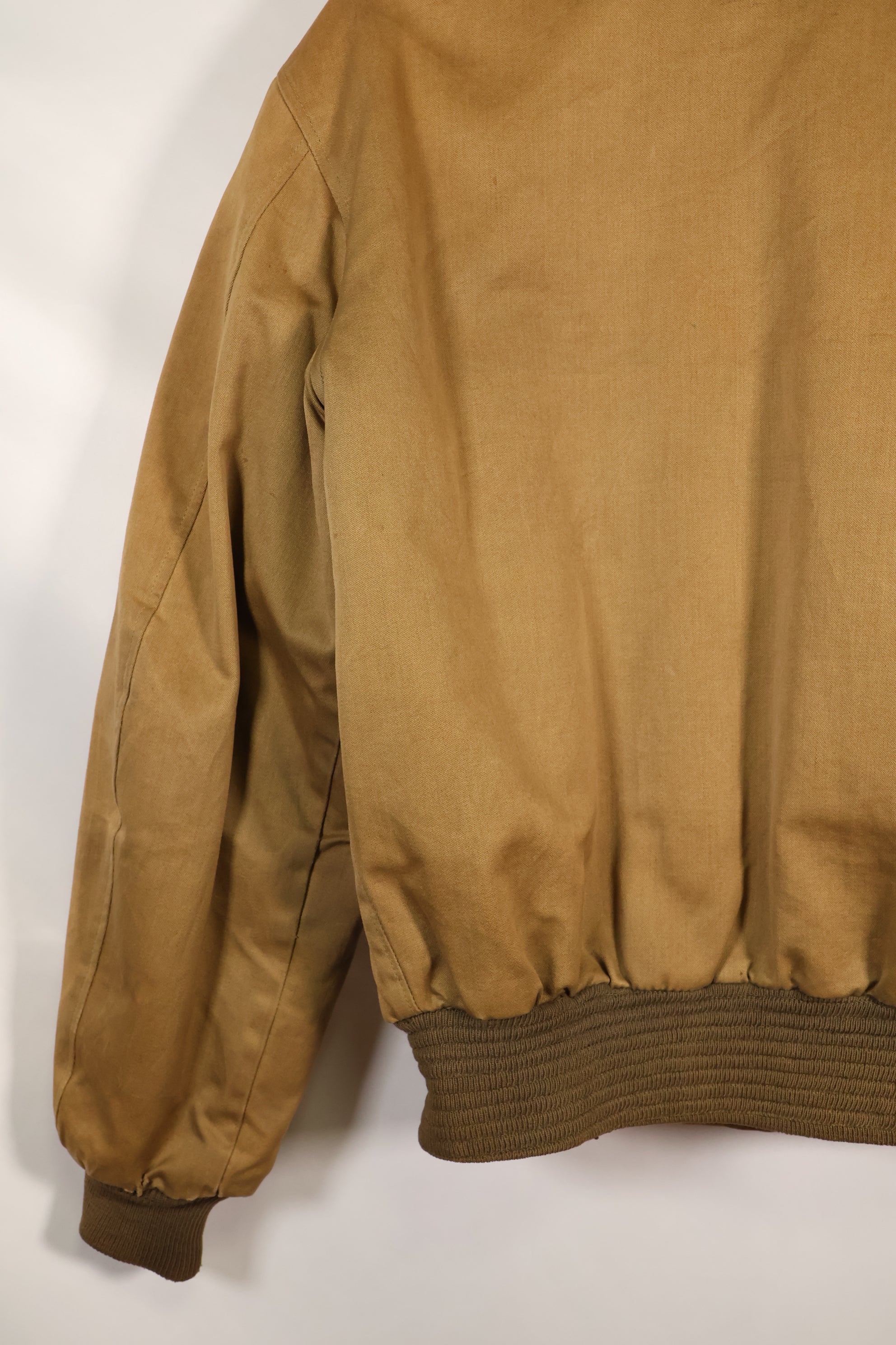 1950's USAF B-15 cotton flight jacket, commercial model, used.