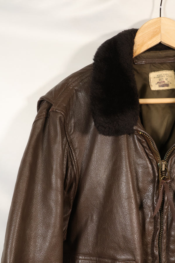 1977 Contract Size 42 US Navy G-1 Flight Jacket Intermediates Used