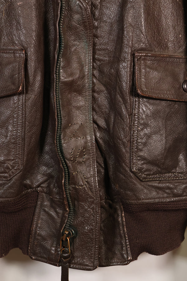 1963 Contract Size 44 US Navy G-1 Flight Jacket Intermediates Used