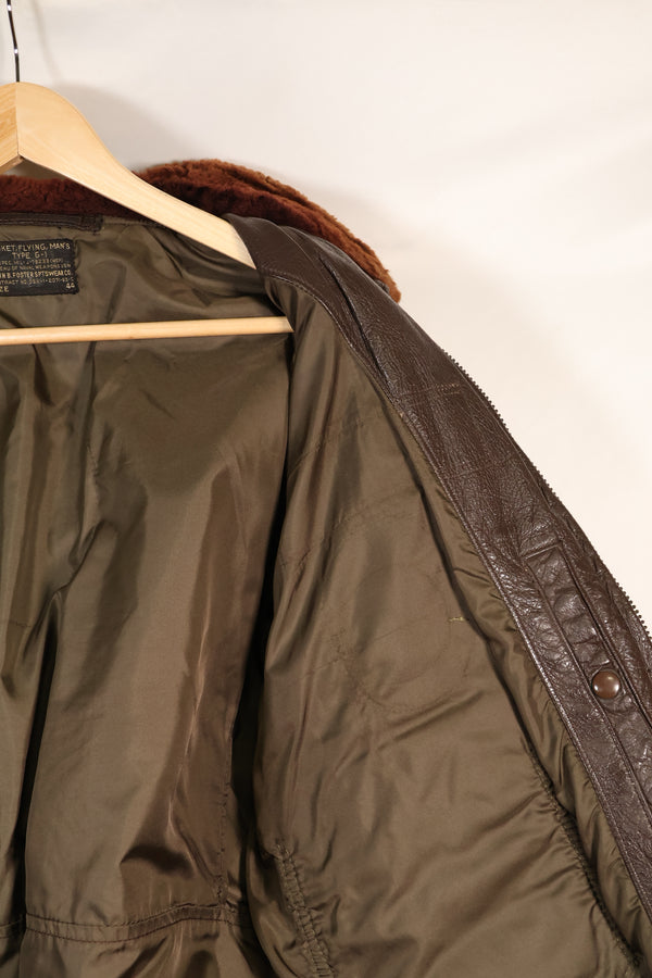 1963 Contract Size 44 US Navy G-1 Flight Jacket Intermediates Used