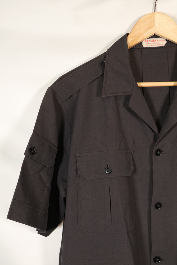 1960s Saigon Taylor Made Black Safari Jacket Pants Set