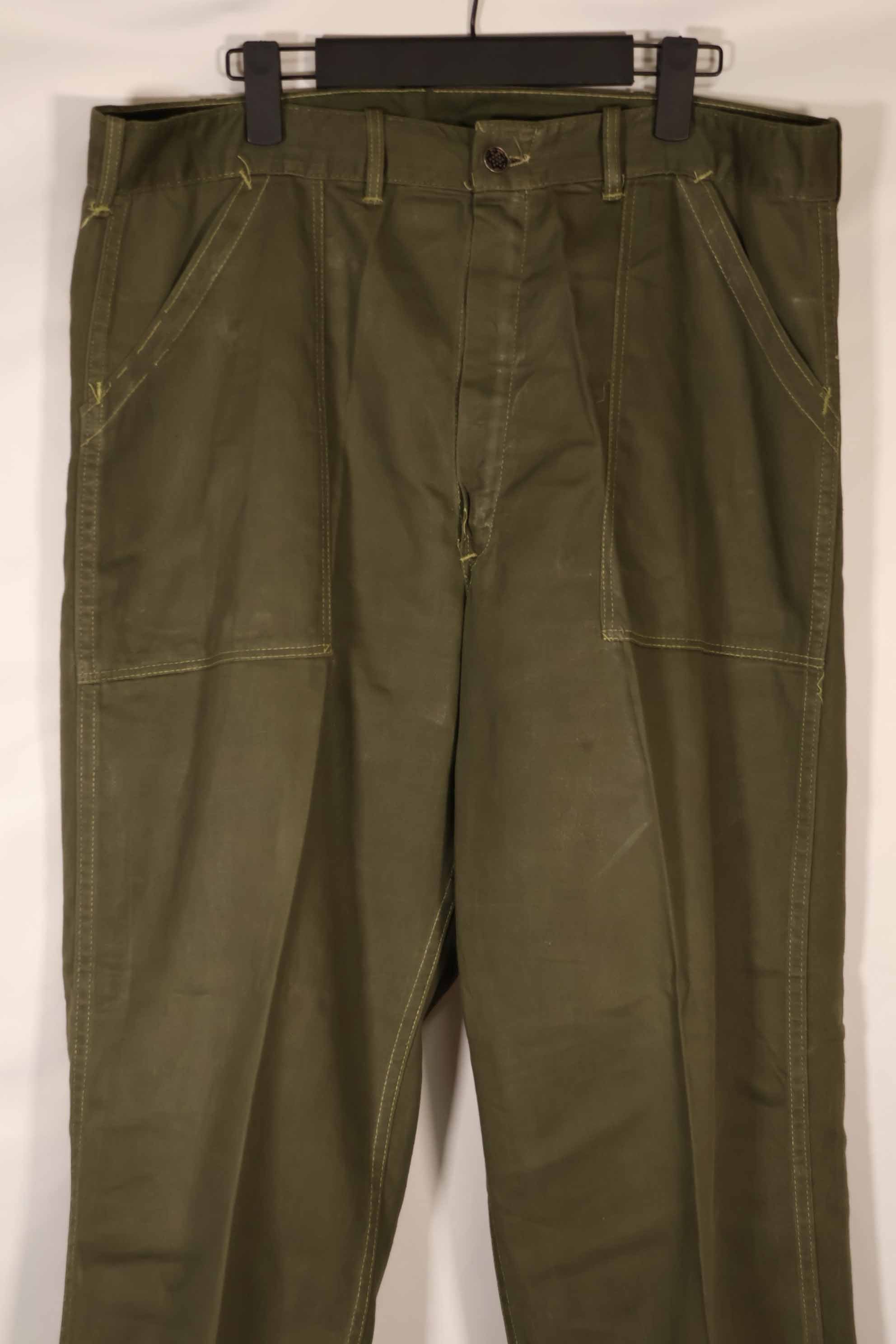 Real 1950s U.S. Army Cotton Utility Pants, Used