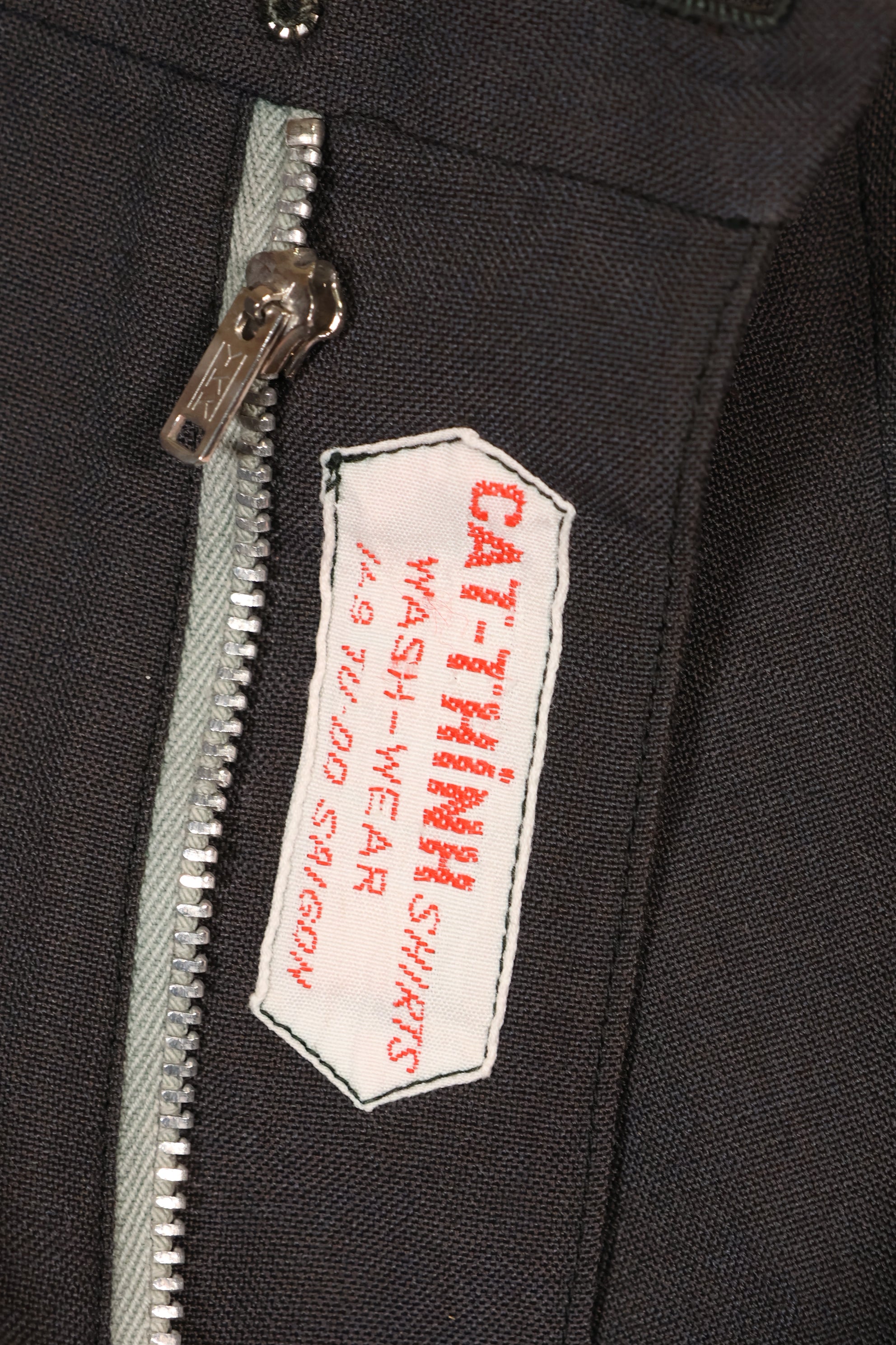 1960s Saigon Taylor Made Black Safari Jacket Pants Set