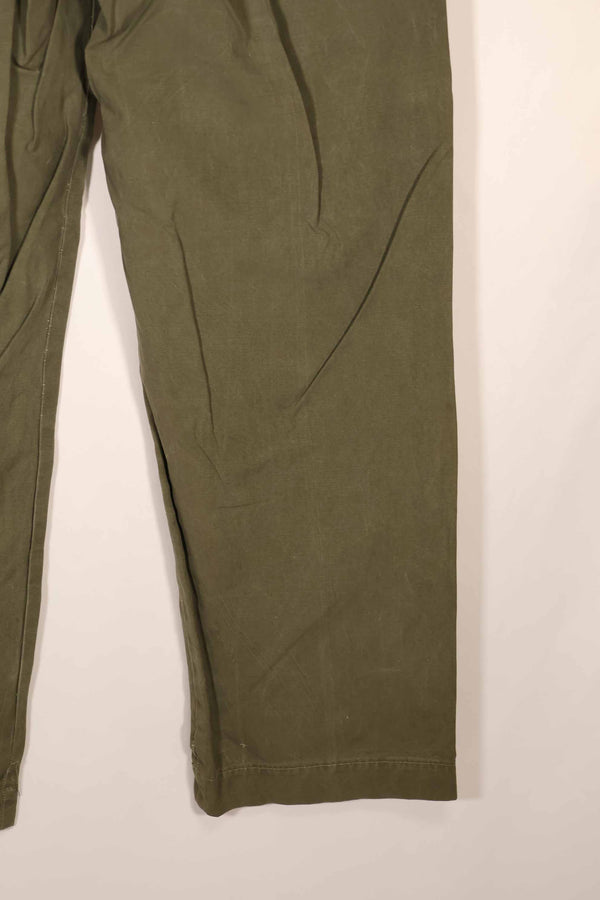 Real 1940s U.S. Army M45 cotton field pants, used.