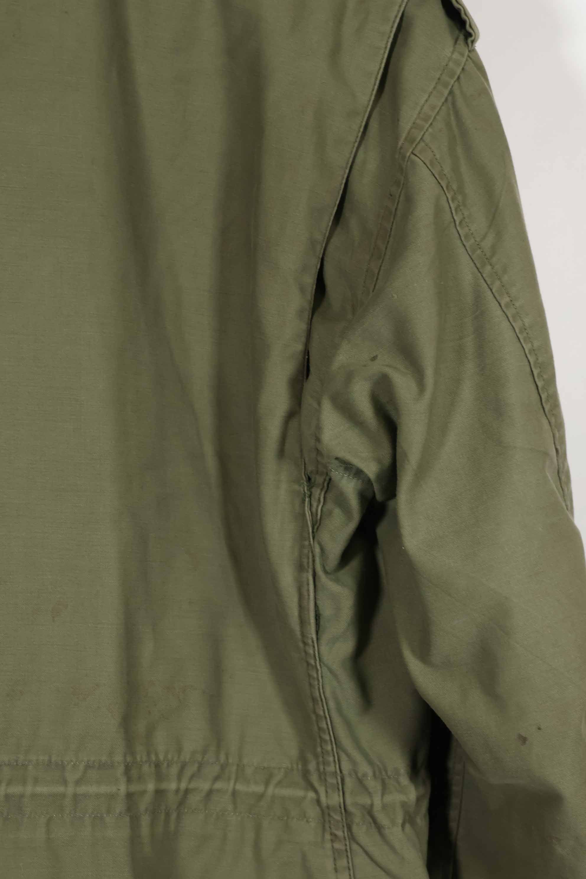 Real 1968 2nd Model M65 Field Jacket, gray liner, no tags, used.