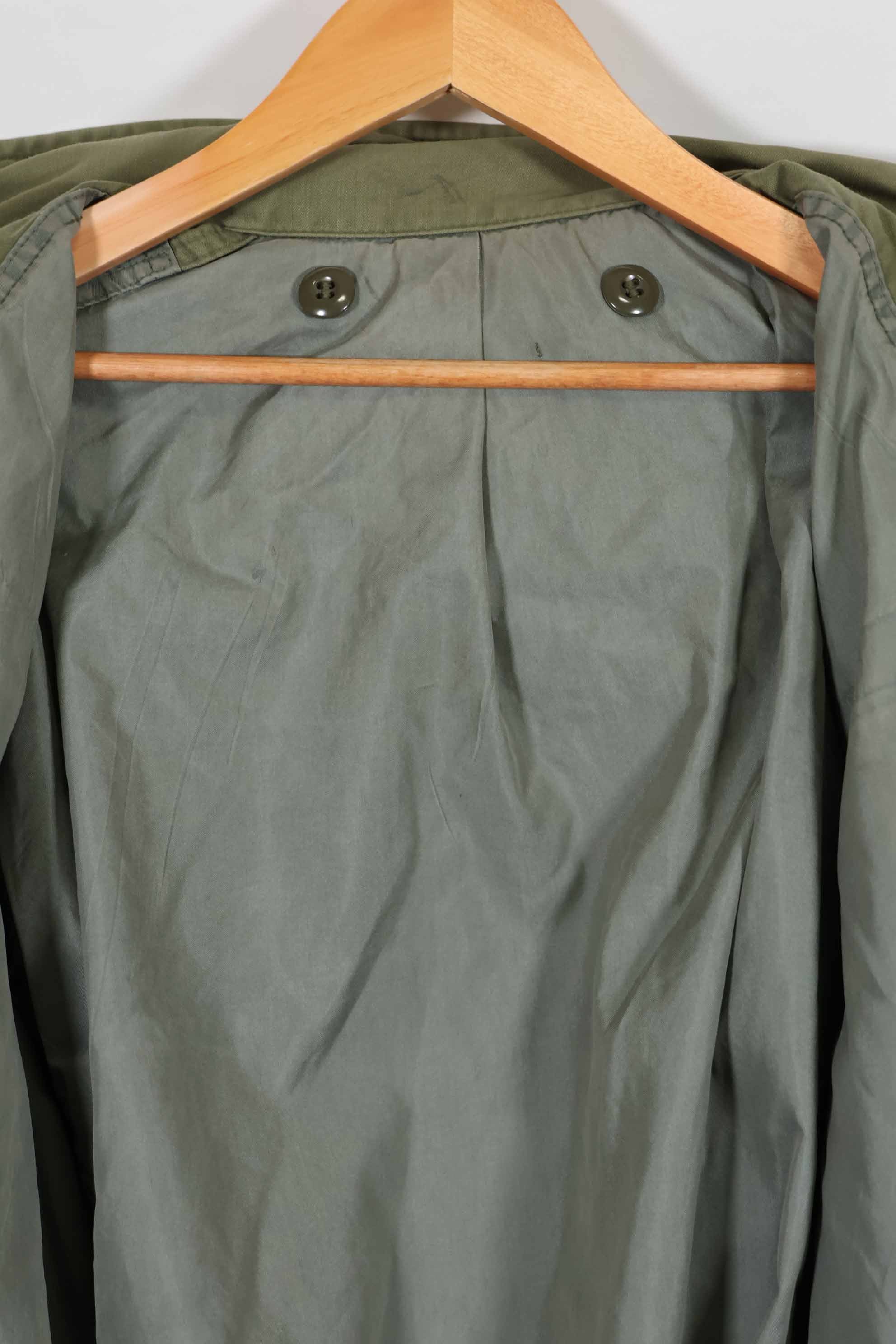 Real 1968 2nd Model M65 Field Jacket, gray liner, no tags, used.