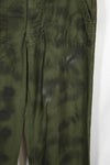 Real 1960s lot OG-107 baker pants, hand painted camouflage, used.