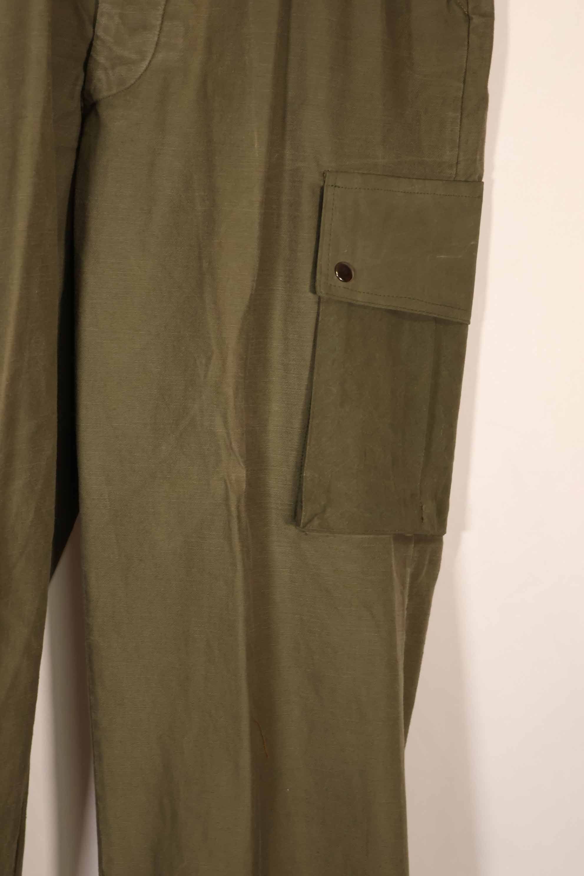 Real 1940s-50s US Army M45 cotton field pants, used.