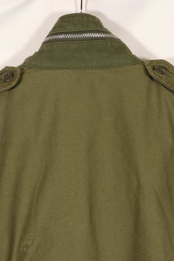1969 Contract S-S U.S. Army M65 Field Jacket 2nd Model Aluminum Zipper Used