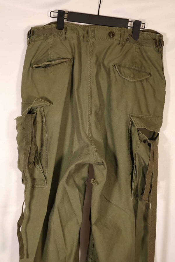 Real 1950s U.S. Army M51 Cotton Field Pants, used.