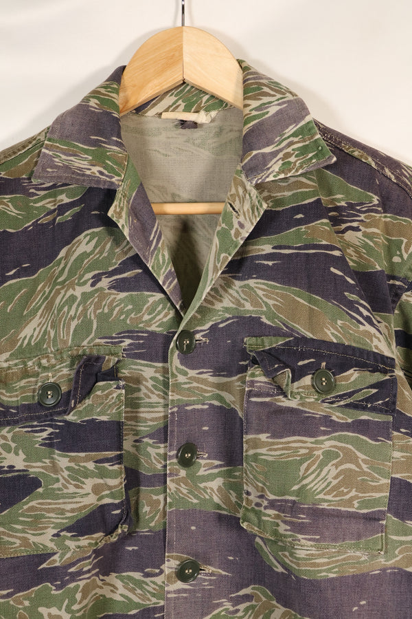 1960's semi A-L Japanese Silver Tiger Asian cut shirt, faded, used.