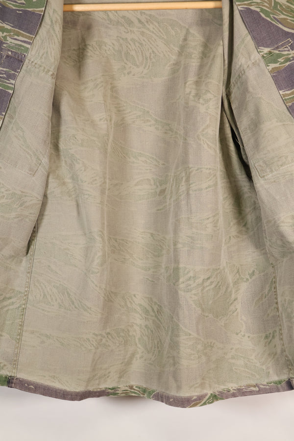 1960's semi A-L Japanese Silver Tiger Asian cut shirt, faded, used.