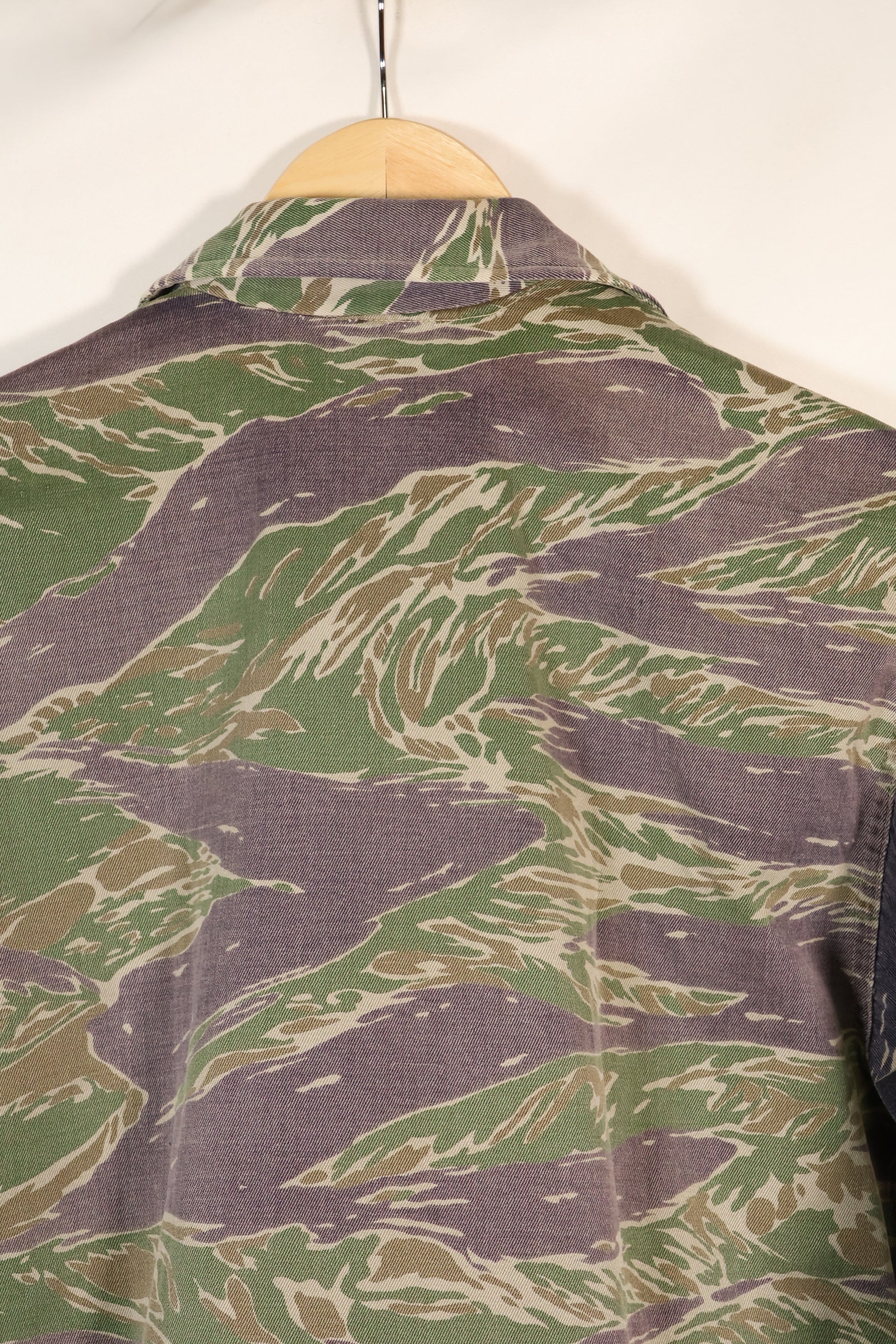 1960's semi A-L Japanese Silver Tiger Asian cut shirt, faded, used.