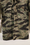 1960's 1/2 A-S Japanese Silver Tiger Shirt, Tiger Stripe, with local alterations, used.
