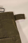 Real late 1940s - early 1950s M45 OD cotton field pants, used, strong signs of use.