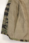 1960's 1/2 A-S Japanese Silver Tiger Shirt, Tiger Stripe, with local alterations, used.