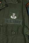 1960's Lot OG-107 Utility Shirt LOCKE Ex-SF Troop Released Used Color Patch