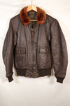 Contracted circa 1960-64, size about 42, US Navy G-1 flight jacket, intermediates, used.