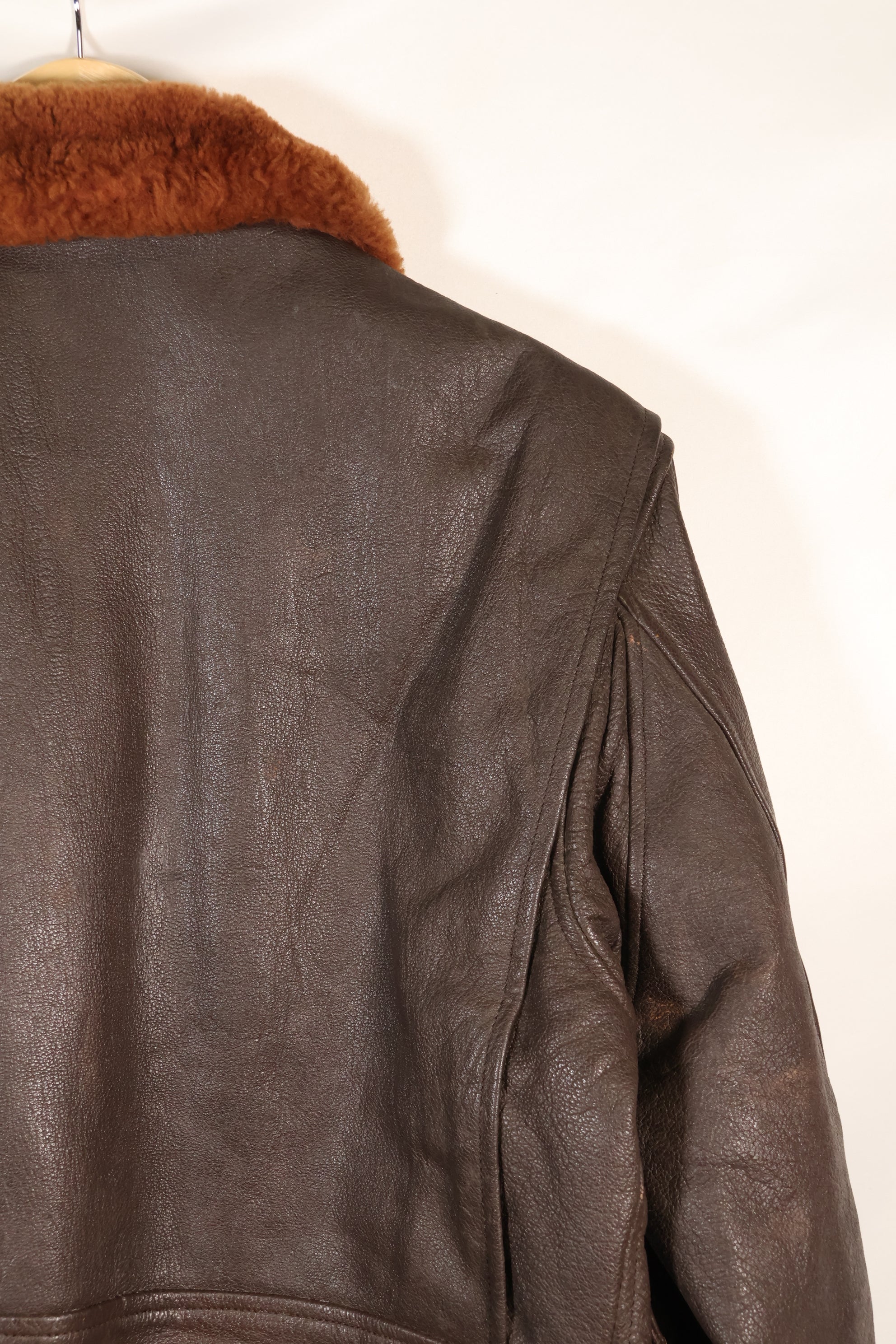 Contracted circa 1960-64, size about 42, US Navy G-1 flight jacket, intermediates, used.