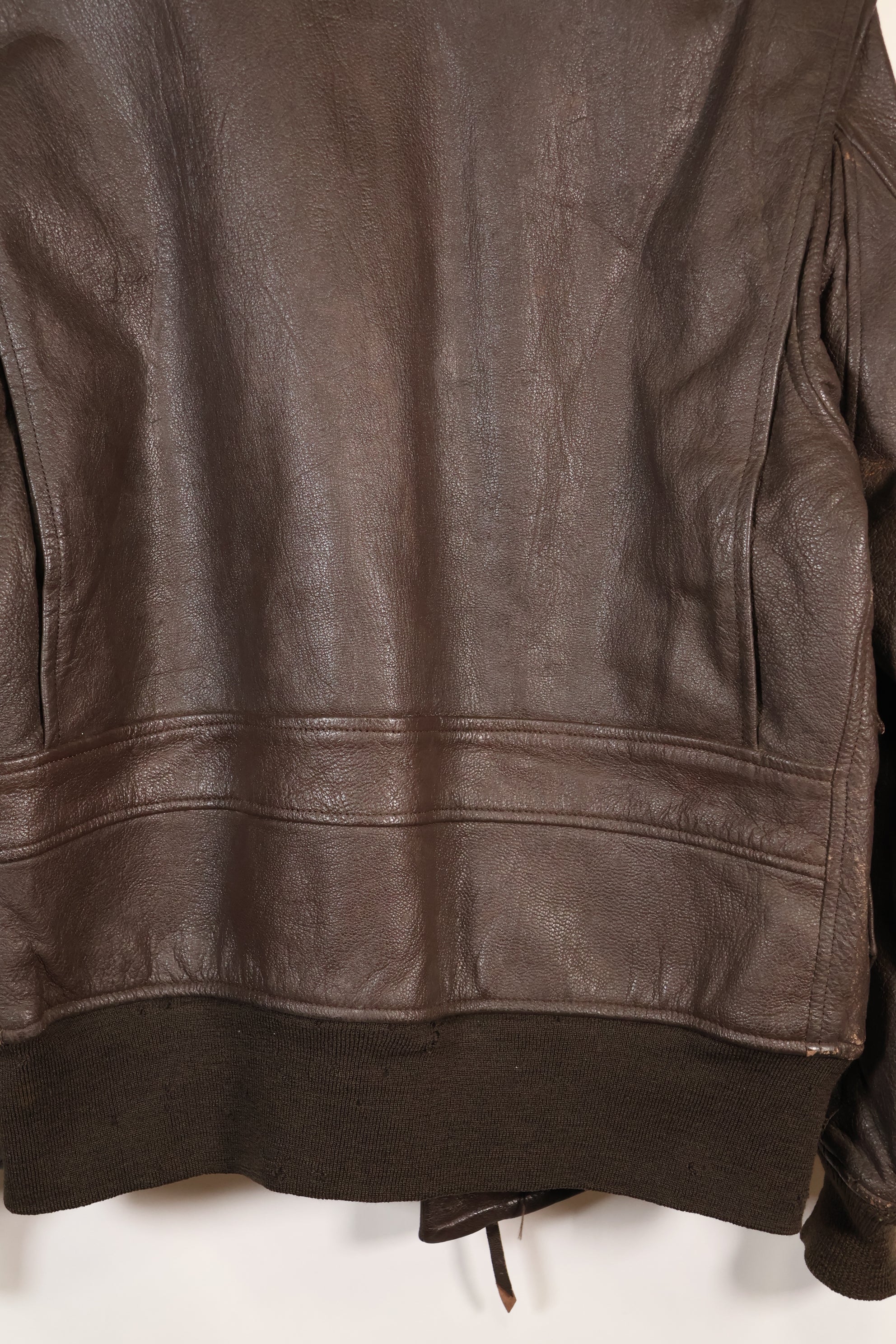 Contracted circa 1960-64, size about 42, US Navy G-1 flight jacket, intermediates, used.