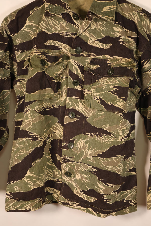 Circa 1965–66 | A-L Okinawa Tiger Pattern | JWD | Asian Cut | Tiger Stripe Shirt | Used