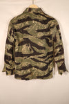 Circa 1965–66 | A-L Okinawa Tiger Pattern | JWD | Asian Cut | Tiger Stripe Shirt | Used