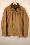 1940s, WWII, U.S. Navy, Deck Jacket, With Patches, Used, Oversized