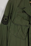 1967 3rd Model Jungle Fatigue Jacket USAF First Attachment M-R Used