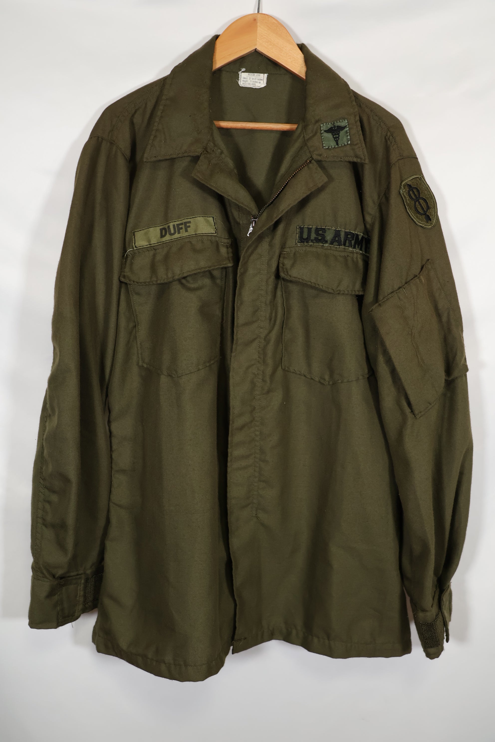 1971 U.S. Army Helicopter Pilot Flame Retardant Shirt, Used, B