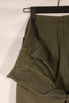 Real late 1940s - early 1950s M45 OD cotton field pants, used, strong signs of use.