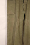 Real late 1940s-early 1950s M45 OD cotton field pants, used, strong signs of use B