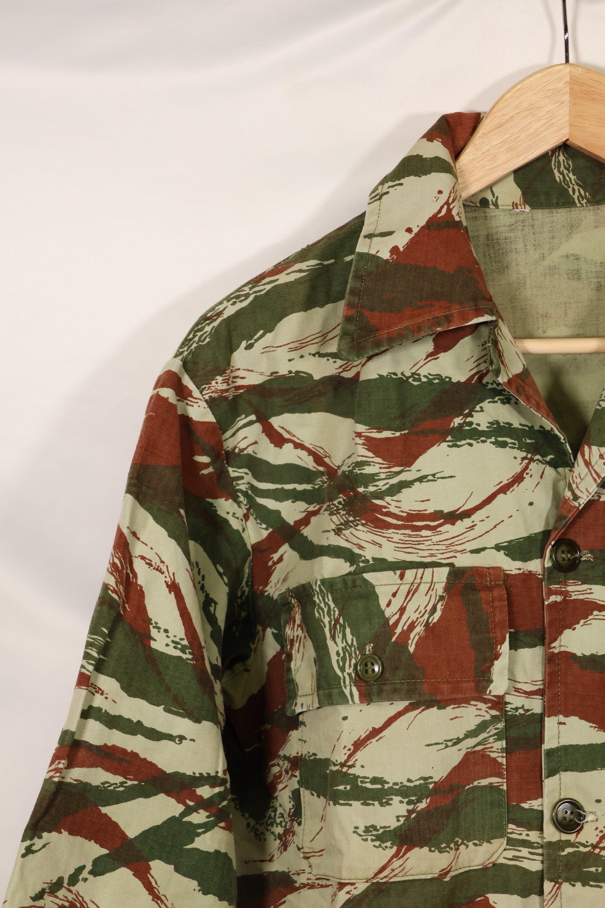 1960s-70s French Army Lizard Camouflage Hunting Jacket Civilian