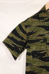 Real A-M Tiger Stripe Shirt Gold Tiger Derivative Pattern Almost unused