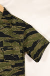Real A-M Tiger Stripe Shirt Gold Tiger Derivative Pattern Almost unused