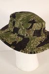 1960s, estimated size M, sewn in Okinawa, CISO cut, Okinawa Tiger boonie hat, used.