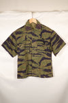 Real A-M Tiger Stripe Shirt Short Sleeve Custom Gold Tiger Derivative Pattern Used