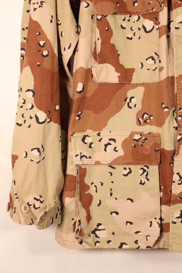 1990 Contract, S-R, DPSC Model, 6C Desert Camo, Chocolate Chip Camo, Jacket, Used