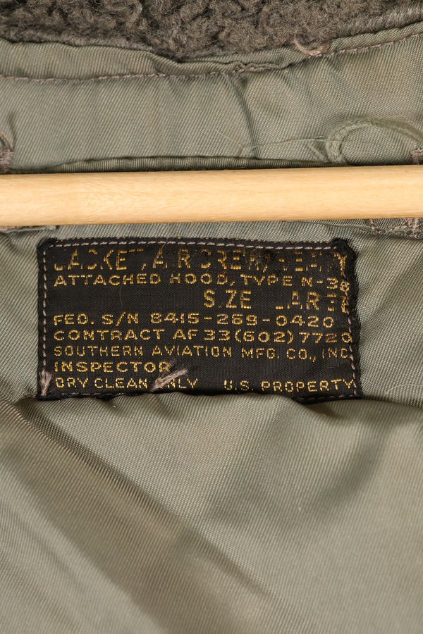 1950s LARGE USAF N-3B Heavy Zone Aircrew Flight Jacket Used