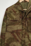 Real Indochina War Lizard Camouflage TAP 47/53 Camouflage Jacket, used, faded.