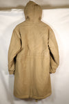 1940s WWII US Navy N-1 deck coat parka, faded, no stencil, used.