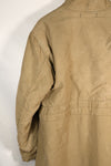 1940s WWII US Navy N-1 deck coat parka, faded, no stencil, used.
