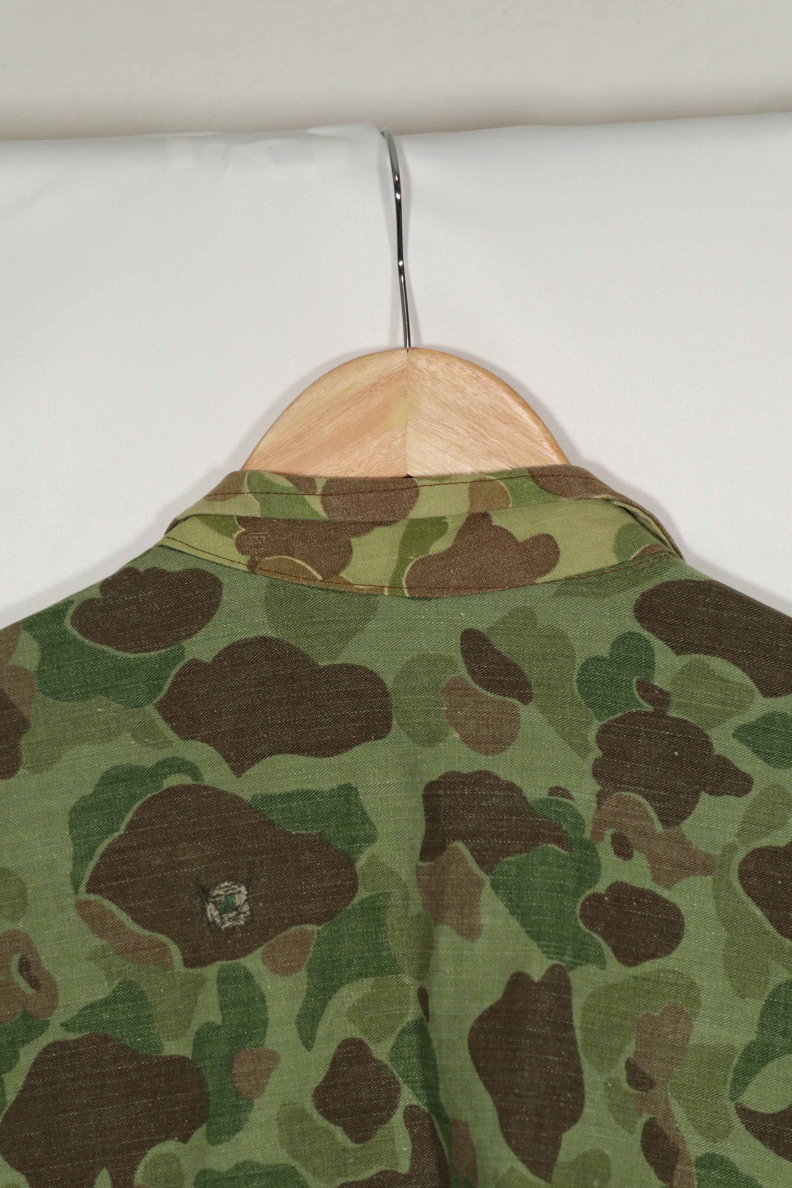 Real Fabric Frogskin Camouflage French Army Airborne Jacket Reproduction Duck Hunter Used