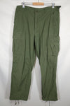 1967 3rd Model Non Ripstop Jungle Fatigue Pants L-R Used