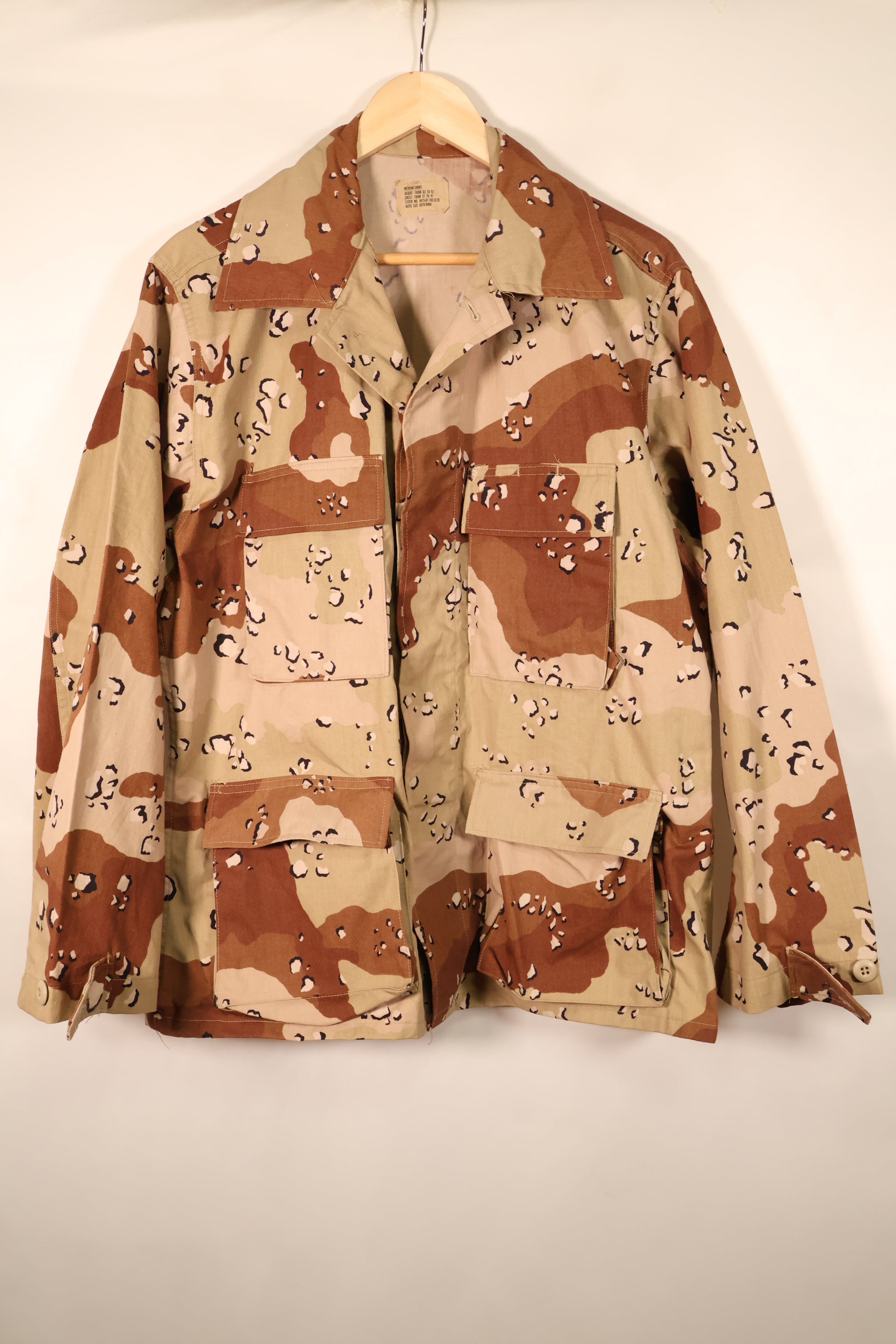 1990 Contract, M-S, 6C Desert Pattern, Chocolate Chip Camo Jacket, Late Model, Used, Grade B