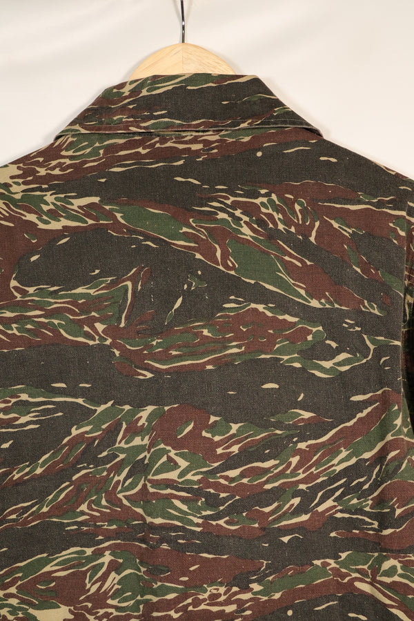 1970s Silver Tiger Tiger Stripe Shirt Tie Tiger 4 Pockets Used