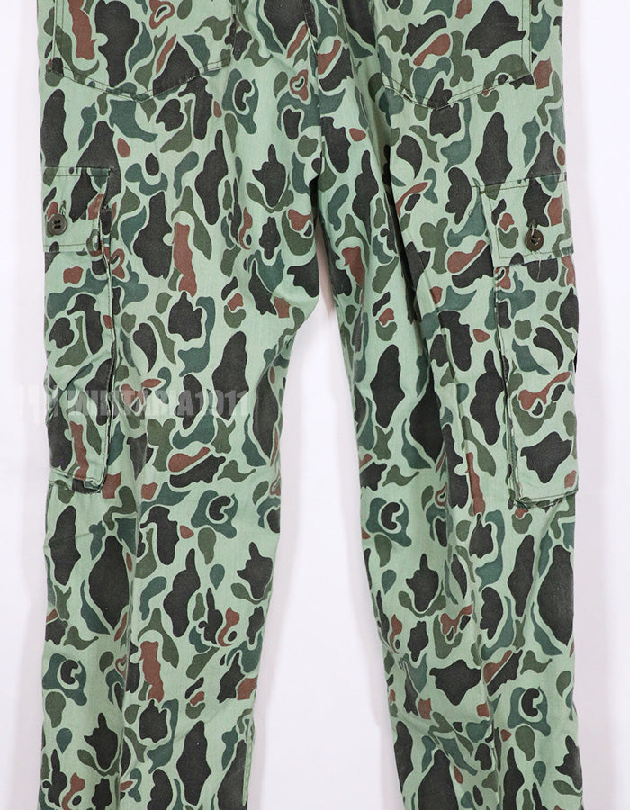 Real Korean Army Duck Hunter Camouflage Pants Used