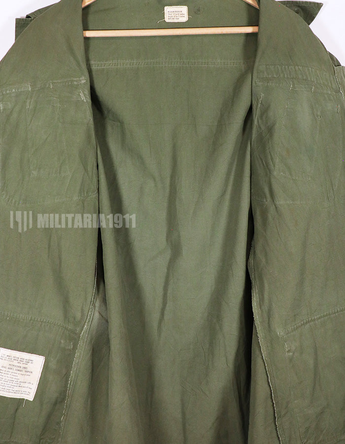 Real 1967 3rd Model Jungle Fatigue Jacket M-R Used USAF