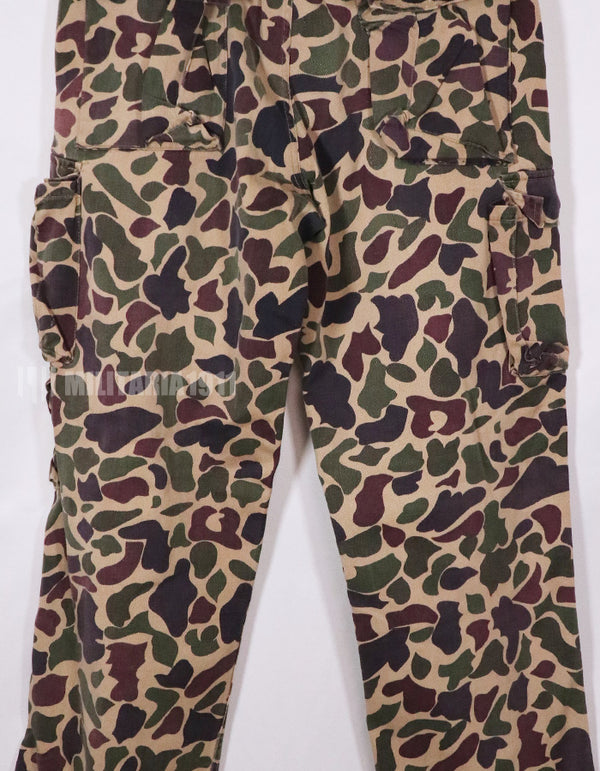 Real CIDG BEOGUM camouflage pants, size tag unidentifiable, used.